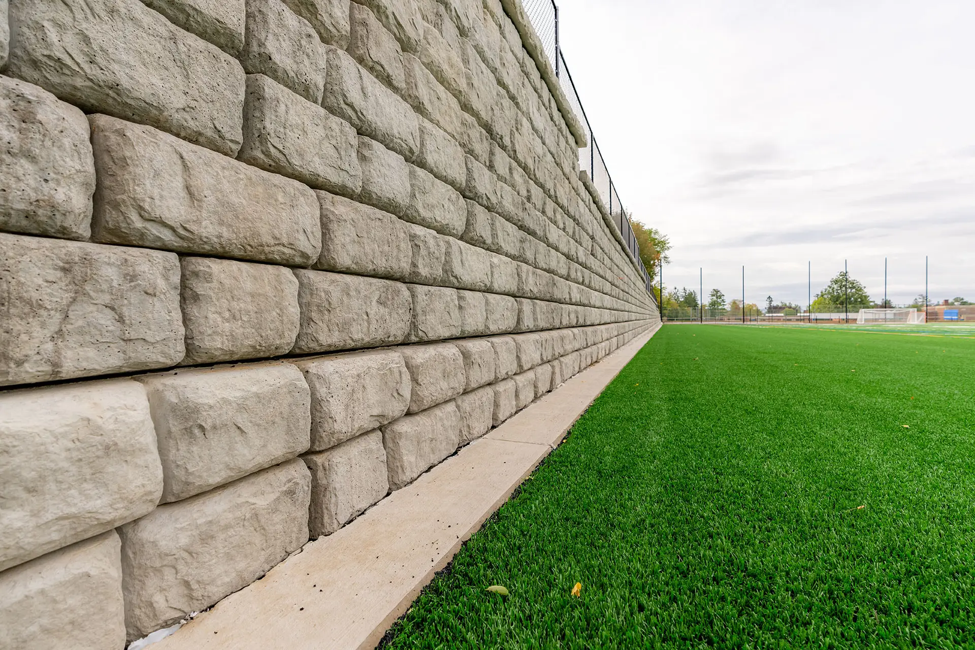 Custom-designed block retaining walls by Engineering on Demand, built for strength and durability in Perth